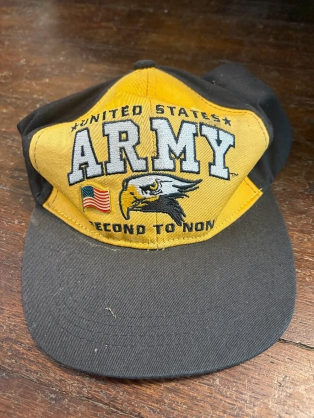 Mitchell & Proffitt U.S. Army Baseball Cap OS Black Yellow Hat
